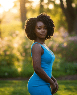 natural haired woman