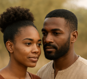 Textured hair couple